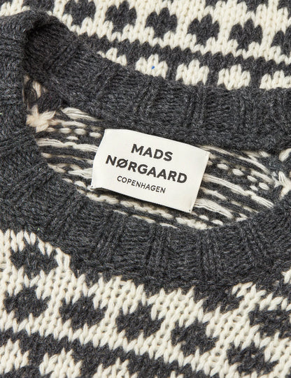 Dark Grey Melange/Winter White